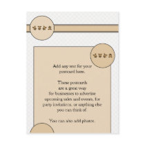 Cartwheel Bears Gray Plaid Postcard postcards