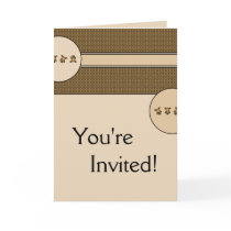 Cartwheel Bears Pattern Invitation Card cards