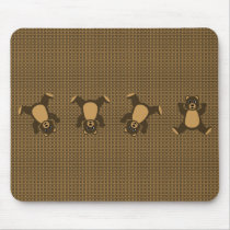 Cartwheel Bears Pattern Mousepad mousepads