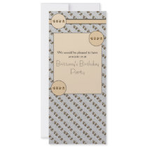 Cartwheel Bears Spotted Fur Invitation invitations