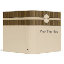 Cartwheel Bears Vertical Stripes Binder binders
