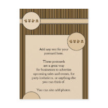 Cartwheel Bears Vertical Stripes Postcard postcards