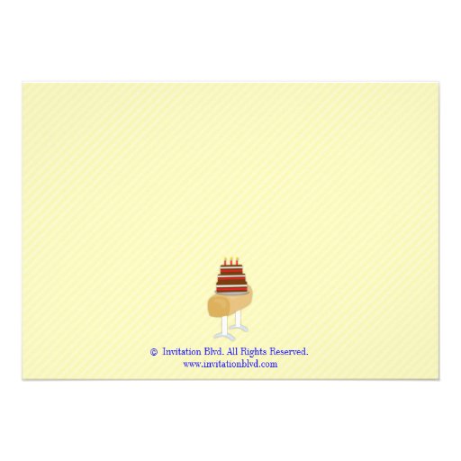 Cartwheels and Cupcakes Gymnastics Birthday Party Personalized Announcement