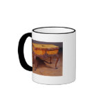 Carved card or games table mugs
