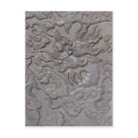 Carved dragon medallion postcards