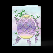 Carved Easter Egg Card cards