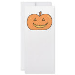 Carved Happy Pumpkin. Halloween. Rack Card Template