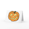 Carved Pumpkin Face cards