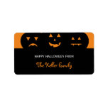 Carved Pumpkins Halloween Gift Labels labels