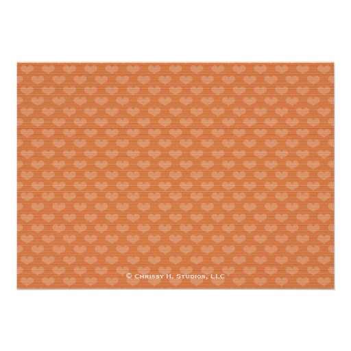 Carved Tree Fall Couples Shower Invitations