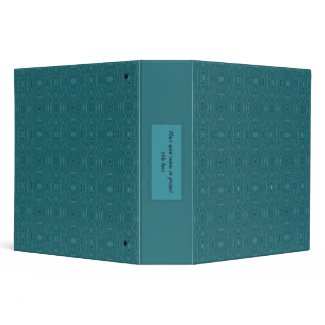 Carved Turquoise Look Binder to Personalize binder