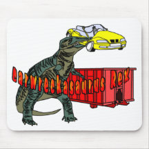Carwreckasaurus Rex Mousepad