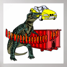 Carwreckasaurus Rex Print