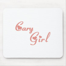 Cary Girl tee shirts Mouse Pads