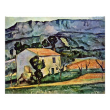Casa en Provence de Paul Cézanne (la mejor calidad Invitacion Personalizada