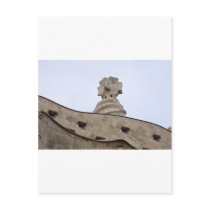 casa mila barcelona post card