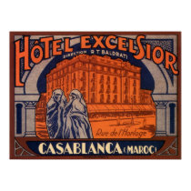 Casablanca Travel Poster posters by YesterdayCafe Casablanca Travel Poster posters
