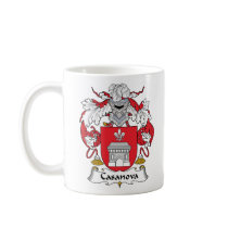 Casanova Family Crest mugs by coatsofarms Casanova Family Crest mugs