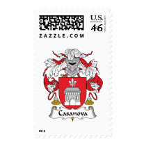 Casanova Family Crest Postage Stamp
