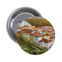 Casario de Palmela - óleo (vendido) Pins