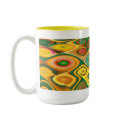 Cascade 5 Fractal Art mugs