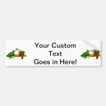 Cascade Bonsai Left Side Graphic Design Bumper Stickers
