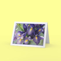 Cascade Iris Photo Greeting Card cards