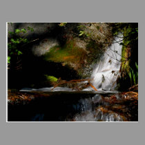 CASCADE. POOL. FALLS. Meditation-a way of looking postcards