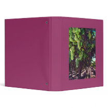 Cascading Grapes 3 Ring Binder