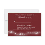 Cascading Hearts Valentine/Winter Wedding RSVP Car invitations