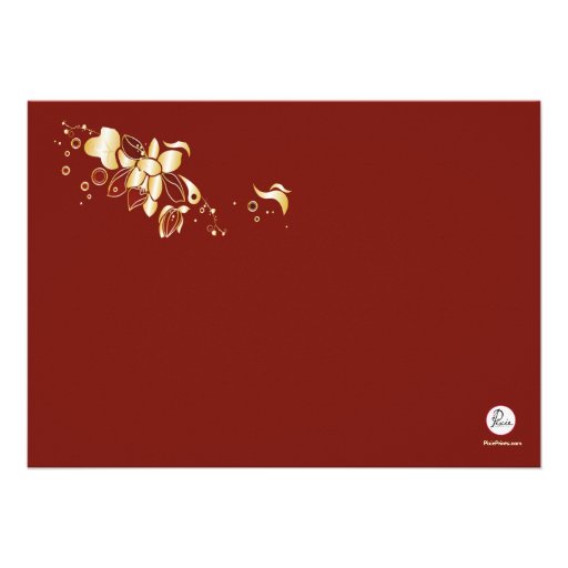 Cascading Orchids Invitation