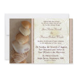 Cascading Shells Wedding Invitation