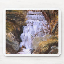 Cascata da Ribª da Ajuda - óleo (vendido) Mouse Pad