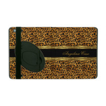 Case Elegant Gold black Leopard Animal Print powis icase