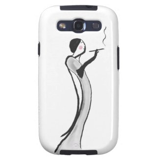 Case for Samsung Galaxy with Jazz Age Lady Samsung Galaxy S3 Cover