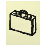 Case Sketch. Black and Cream. Suitcase, Briefcase flyers
