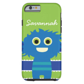 caseCute Personalized Blue Lime Green Monster Case iPhone 6 Case