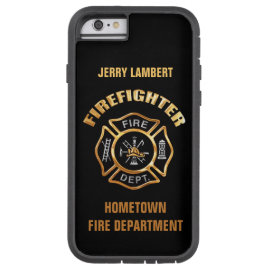 caseFire Department Gold Name Templatecase iPhone 6 Case