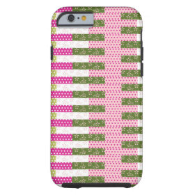 casePretty Pink Green Patchwork Quilt Design Gifts iPhone 6 Case