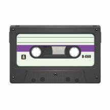 Casette Tape - Purple Photo Cut Outs