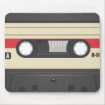 Casette Tape - Sunset Red mousepads