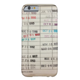 caseVintage Library Due Date Cardscase iPhone 6 Case