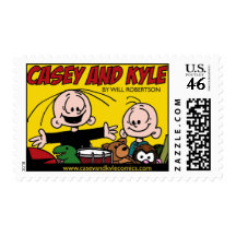 Casey and Kyle Postage Stamp