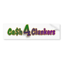 Cash 4 Clunkers Green Bay Packer Bumper Sticker bumper stickers