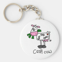 Cash Cow Tshirts and Gifts Key Chain