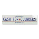 CASH for Clunkers bumper sticker