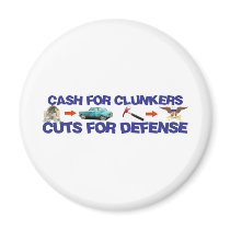 Cash for Clunkers, Cuts for Defense magnets