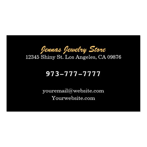 Cash for Gold Business Cards (back side)