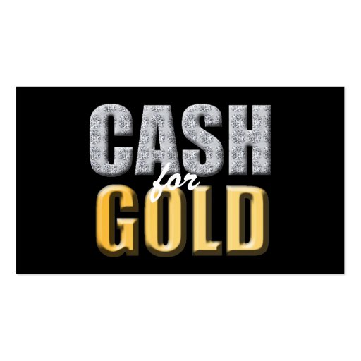 Cash for Gold Business Cards