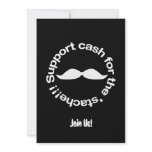 Cash For The 'Stache Invitations/Greeting Cards
